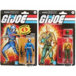 G.I. Joe Duke Vs. Cobra Commander Retro Collection Hasbro -GLOBAL FREAKS Sales gi joe duke vs cobra commander retro collection hasbro 1