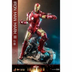 Marvel Iron Man Iron Man Mark III 2.0 Movie Masterpiece Series Diecast Hot Toys -GLOBAL FREAKS Sales marvel iron man iron man mark iii 20 movie masterpiece series diecast hot toys 2