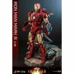 Marvel Iron Man Iron Man Mark III 2.0 Movie Masterpiece Series Diecast Hot Toys -GLOBAL FREAKS Sales marvel iron man iron man mark iii 20 movie masterpiece series diecast hot toys 4