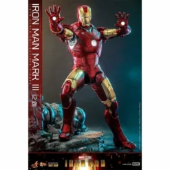 Marvel Iron Man Iron Man Mark III 2.0 Movie Masterpiece Series Diecast Hot Toys -GLOBAL FREAKS Sales marvel iron man iron man mark iii 20 movie masterpiece series diecast hot toys 5